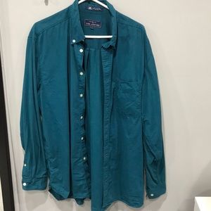 6/$15 John Ashford Blue Button Down